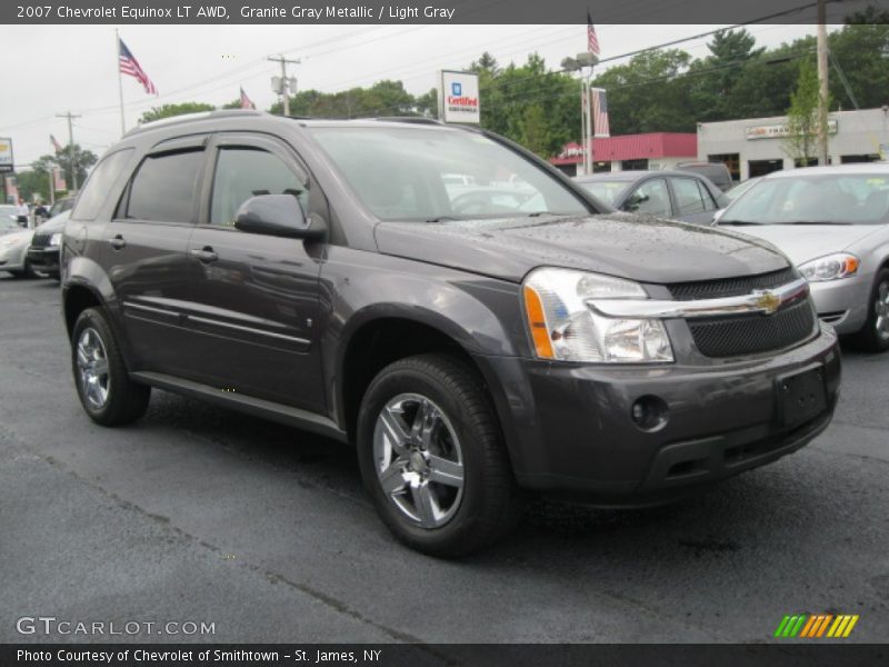 Granite Gray Metallic / Light Gray 2007 Chevrolet Equinox LT AWD