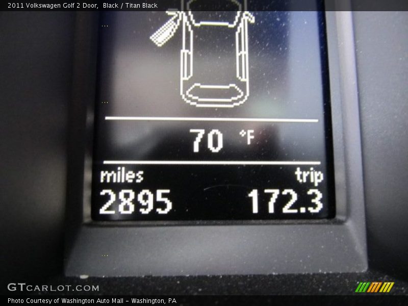Black / Titan Black 2011 Volkswagen Golf 2 Door