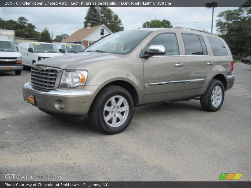 Light Khaki Beige Metallic / Dark Khaki/Light Graystone 2007 Chrysler Aspen Limited 4WD