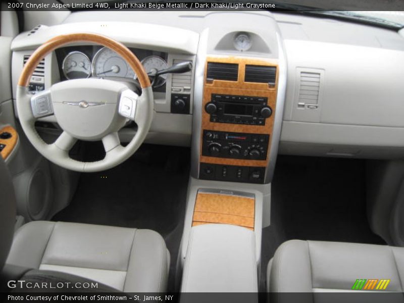 Light Khaki Beige Metallic / Dark Khaki/Light Graystone 2007 Chrysler Aspen Limited 4WD