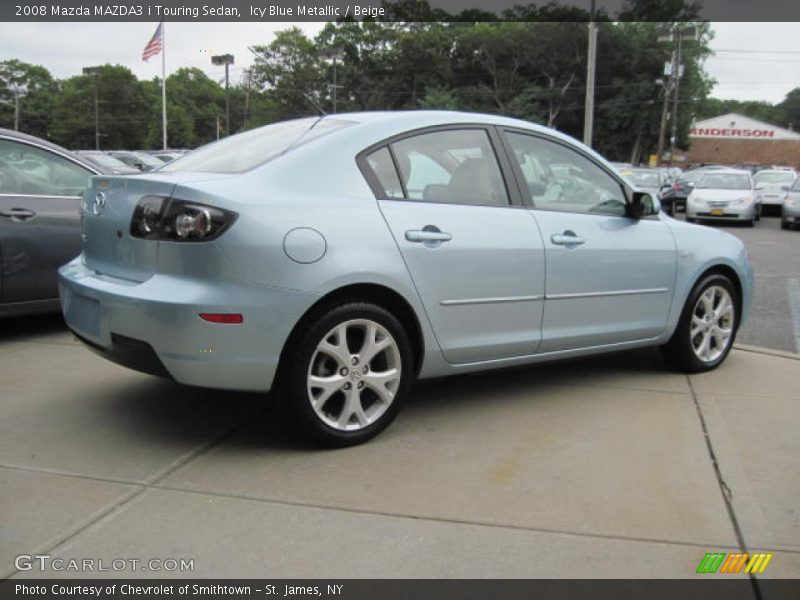 Icy Blue Metallic / Beige 2008 Mazda MAZDA3 i Touring Sedan