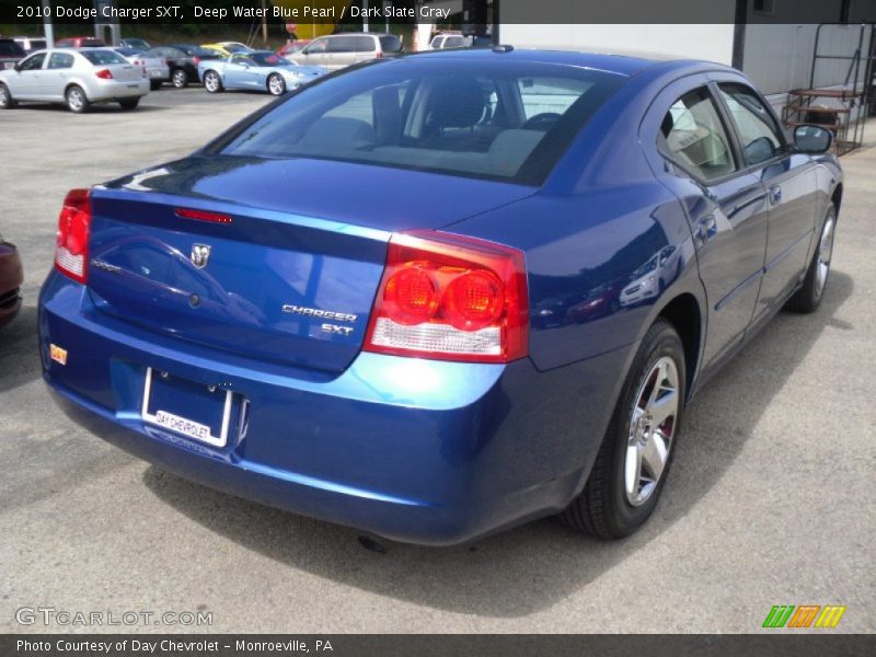 Deep Water Blue Pearl / Dark Slate Gray 2010 Dodge Charger SXT