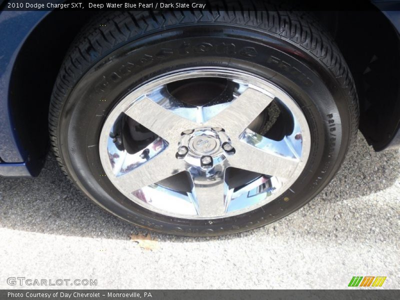 Deep Water Blue Pearl / Dark Slate Gray 2010 Dodge Charger SXT