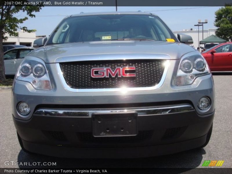 Blue Gold Metallic / Titanium 2007 GMC Acadia SLT AWD