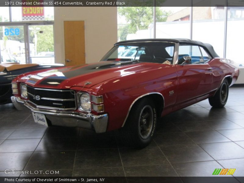 Cranberry Red / Black 1971 Chevrolet Chevelle SS 454 Convertible