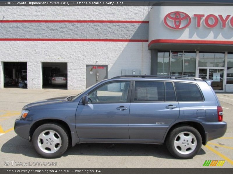 Bluestone Metallic / Ivory Beige 2006 Toyota Highlander Limited 4WD