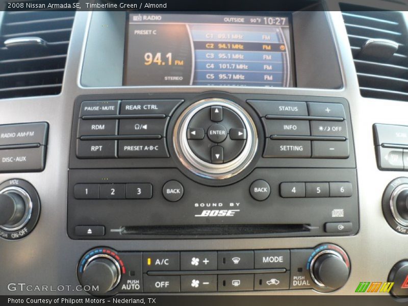 Controls of 2008 Armada SE