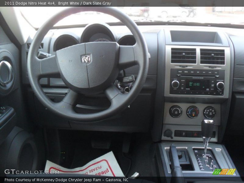 Bright White / Dark Slate Gray 2011 Dodge Nitro Heat 4x4