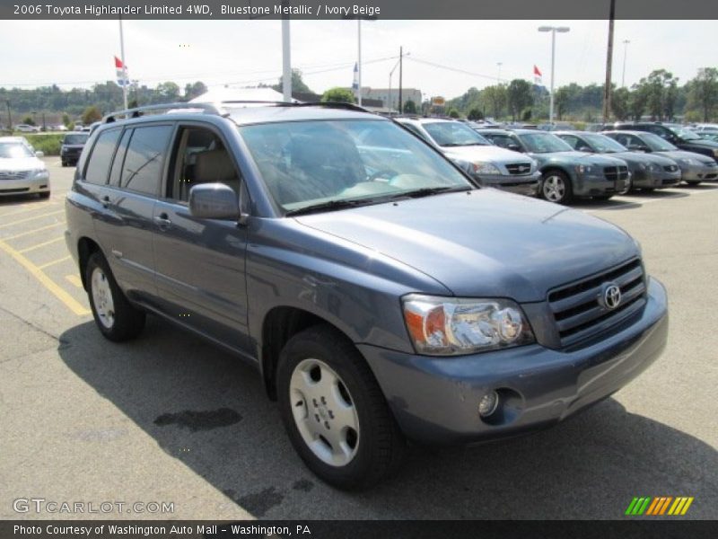 Bluestone Metallic / Ivory Beige 2006 Toyota Highlander Limited 4WD