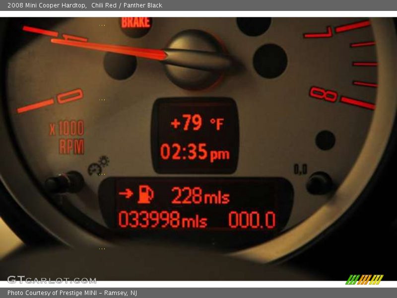 Chili Red / Panther Black 2008 Mini Cooper Hardtop