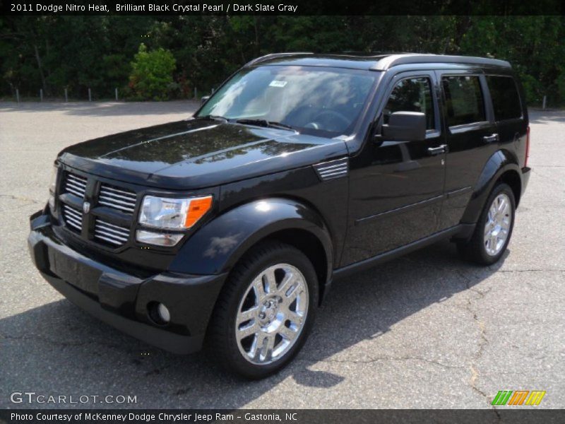 Brilliant Black Crystal Pearl / Dark Slate Gray 2011 Dodge Nitro Heat