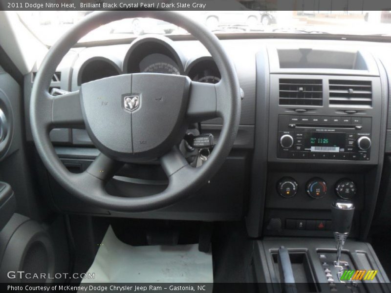 Brilliant Black Crystal Pearl / Dark Slate Gray 2011 Dodge Nitro Heat