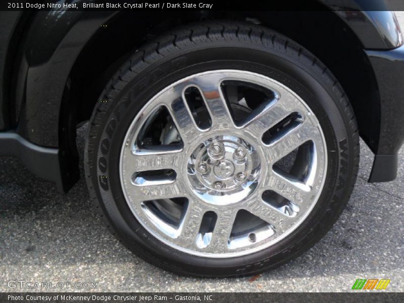 Brilliant Black Crystal Pearl / Dark Slate Gray 2011 Dodge Nitro Heat