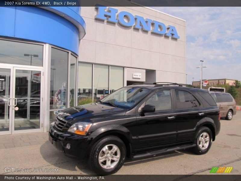 Black / Beige 2007 Kia Sorento EX 4WD
