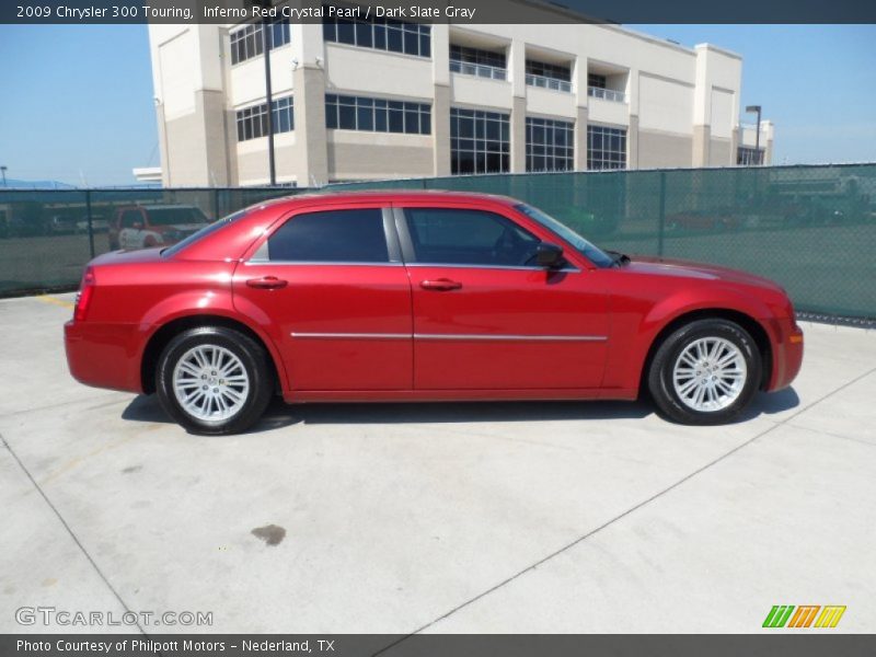 Inferno Red Crystal Pearl / Dark Slate Gray 2009 Chrysler 300 Touring