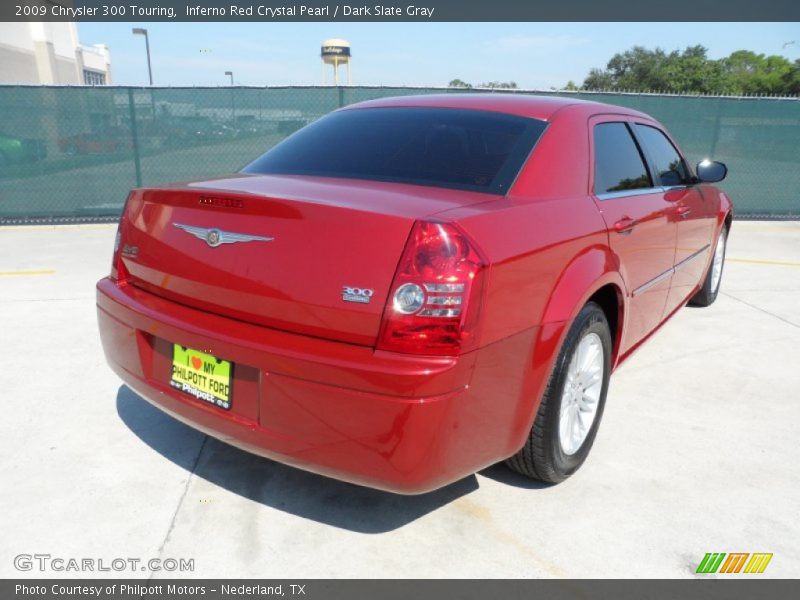 Inferno Red Crystal Pearl / Dark Slate Gray 2009 Chrysler 300 Touring