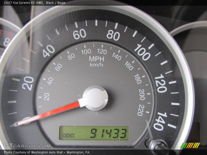 Black / Beige 2007 Kia Sorento EX 4WD