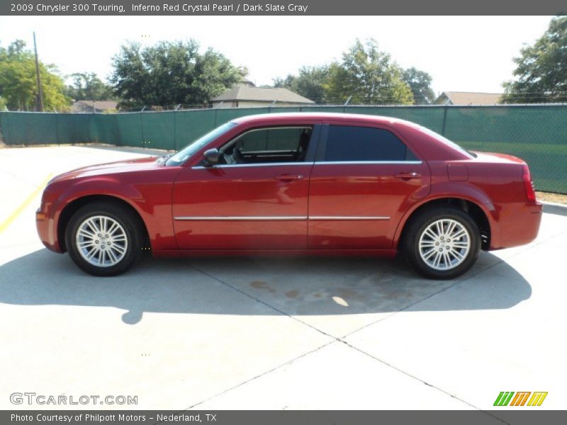 Inferno Red Crystal Pearl / Dark Slate Gray 2009 Chrysler 300 Touring