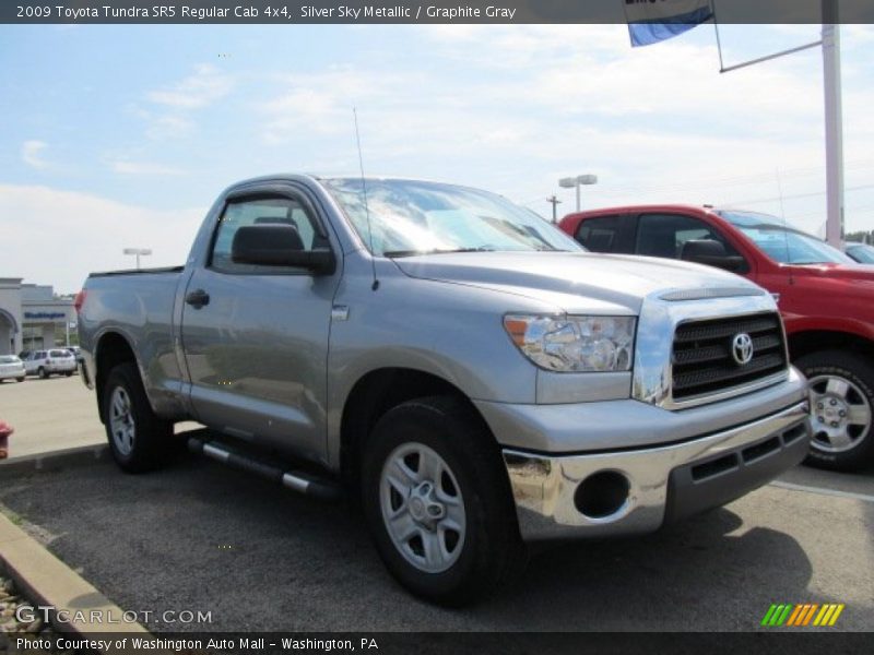 Silver Sky Metallic / Graphite Gray 2009 Toyota Tundra SR5 Regular Cab 4x4