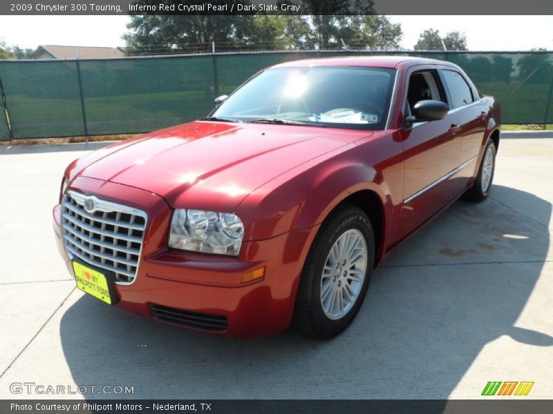 Inferno Red Crystal Pearl / Dark Slate Gray 2009 Chrysler 300 Touring