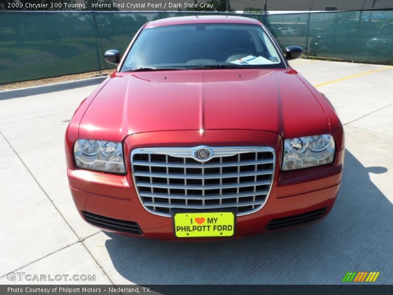 Inferno Red Crystal Pearl / Dark Slate Gray 2009 Chrysler 300 Touring