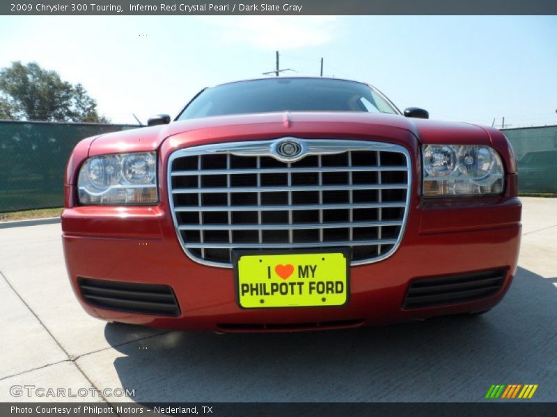 Inferno Red Crystal Pearl / Dark Slate Gray 2009 Chrysler 300 Touring