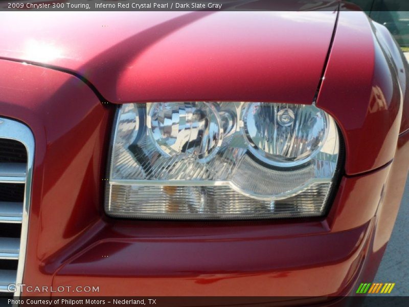 Inferno Red Crystal Pearl / Dark Slate Gray 2009 Chrysler 300 Touring