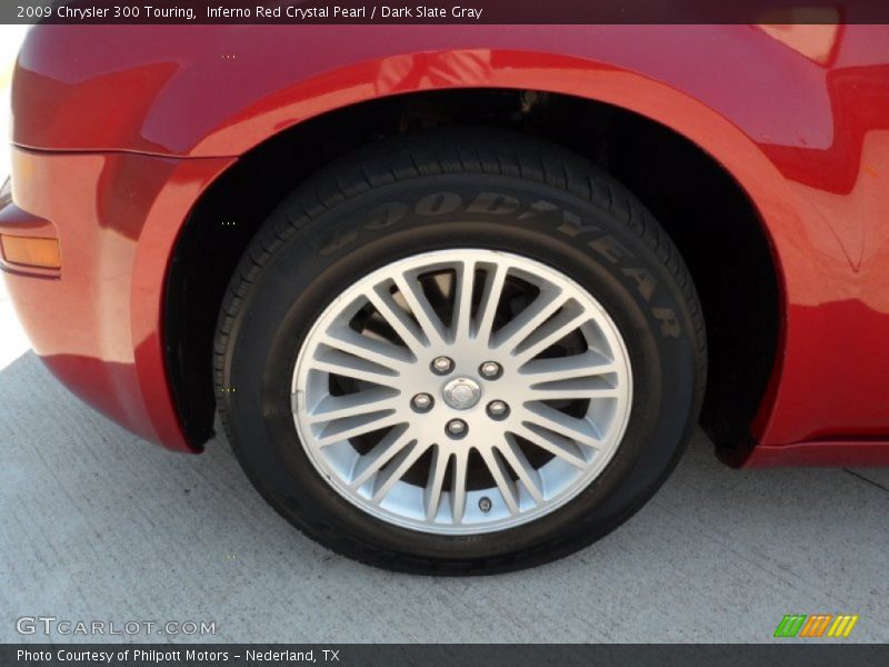 Inferno Red Crystal Pearl / Dark Slate Gray 2009 Chrysler 300 Touring