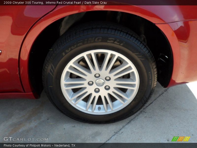 Inferno Red Crystal Pearl / Dark Slate Gray 2009 Chrysler 300 Touring