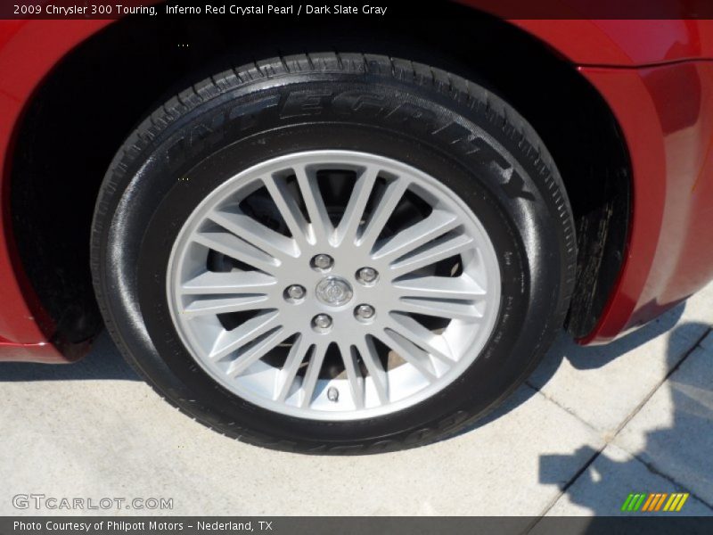 Inferno Red Crystal Pearl / Dark Slate Gray 2009 Chrysler 300 Touring