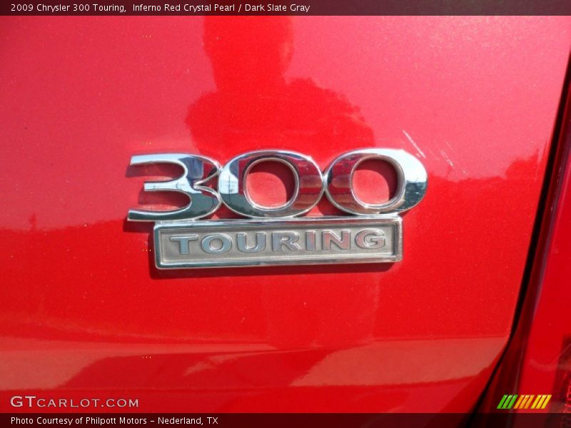 Inferno Red Crystal Pearl / Dark Slate Gray 2009 Chrysler 300 Touring