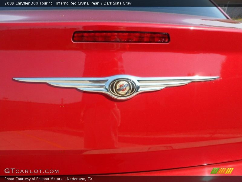 Inferno Red Crystal Pearl / Dark Slate Gray 2009 Chrysler 300 Touring