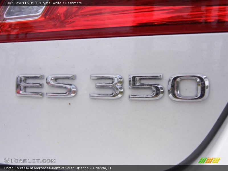 Crystal White / Cashmere 2007 Lexus ES 350