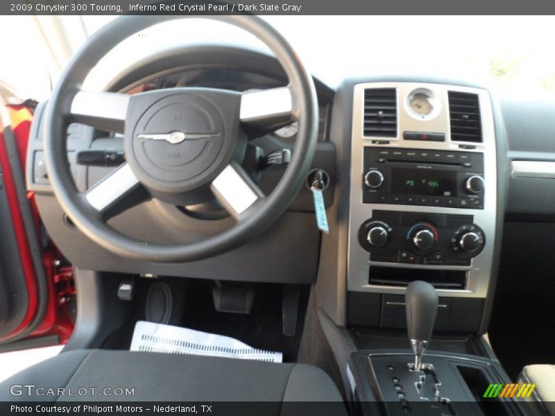 Inferno Red Crystal Pearl / Dark Slate Gray 2009 Chrysler 300 Touring