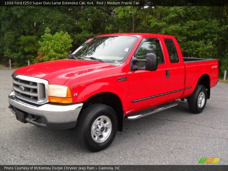  1999 F250 Super Duty Lariat Extended Cab 4x4 Red