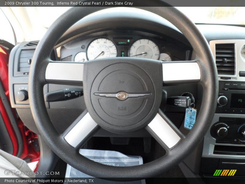 Inferno Red Crystal Pearl / Dark Slate Gray 2009 Chrysler 300 Touring