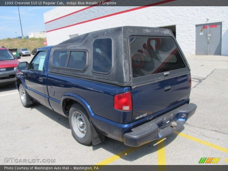 Indigo Blue Metallic / Graphite 1999 Chevrolet S10 LS Regular Cab