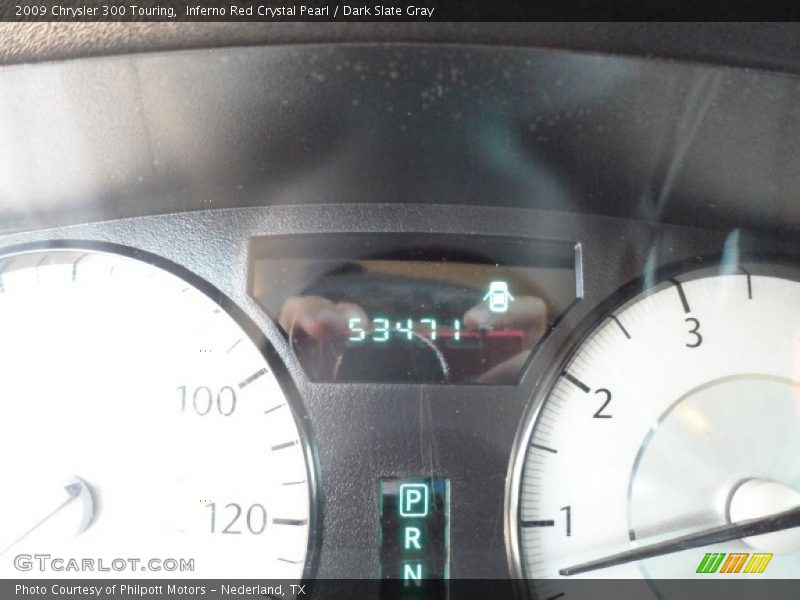 Inferno Red Crystal Pearl / Dark Slate Gray 2009 Chrysler 300 Touring