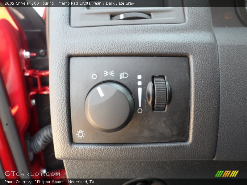 Inferno Red Crystal Pearl / Dark Slate Gray 2009 Chrysler 300 Touring