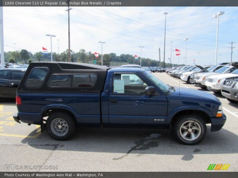 Indigo Blue Metallic / Graphite 1999 Chevrolet S10 LS Regular Cab