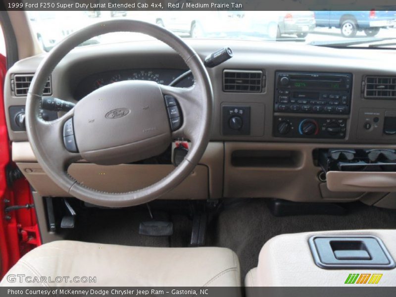 Red / Medium Prairie Tan 1999 Ford F250 Super Duty Lariat Extended Cab 4x4
