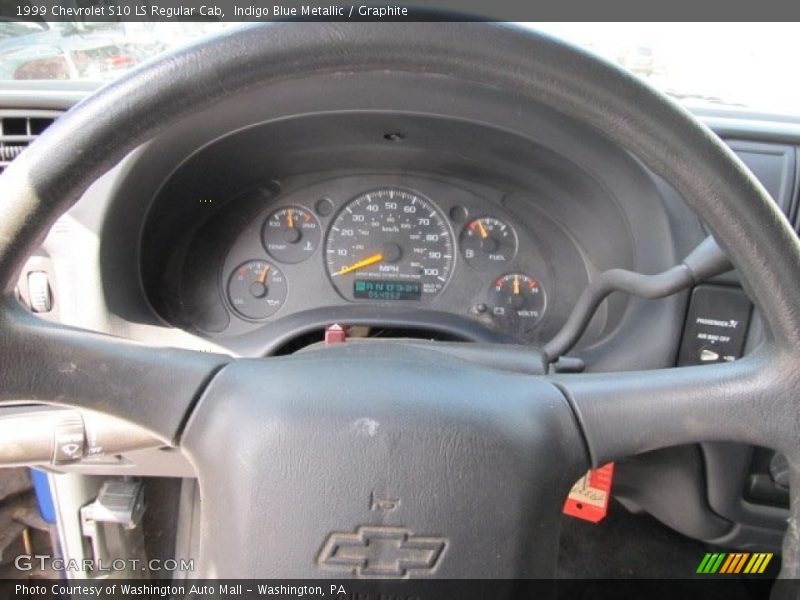 Indigo Blue Metallic / Graphite 1999 Chevrolet S10 LS Regular Cab