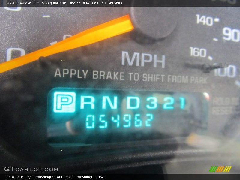 Indigo Blue Metallic / Graphite 1999 Chevrolet S10 LS Regular Cab