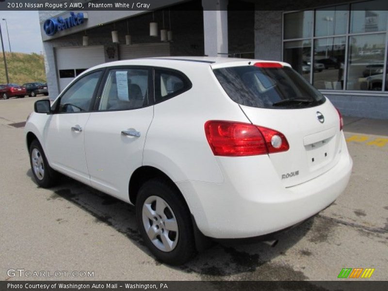 Phantom White / Gray 2010 Nissan Rogue S AWD