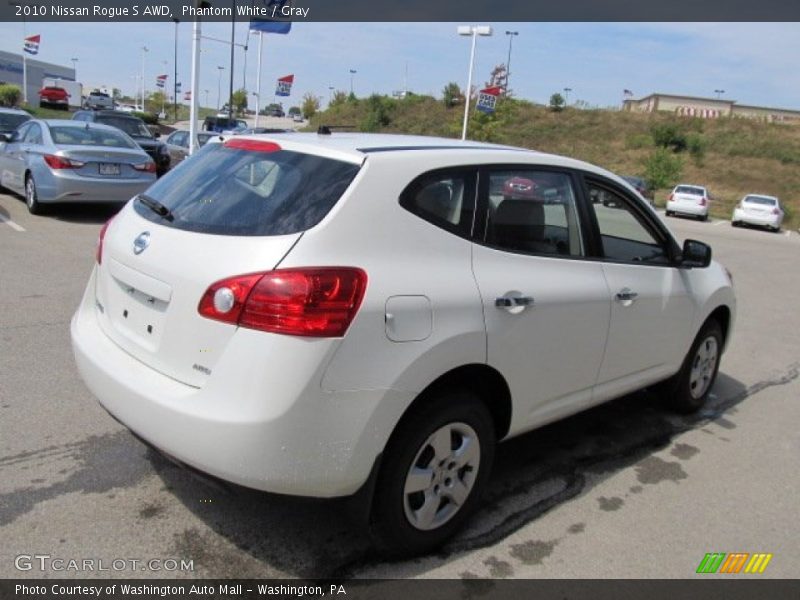 Phantom White / Gray 2010 Nissan Rogue S AWD