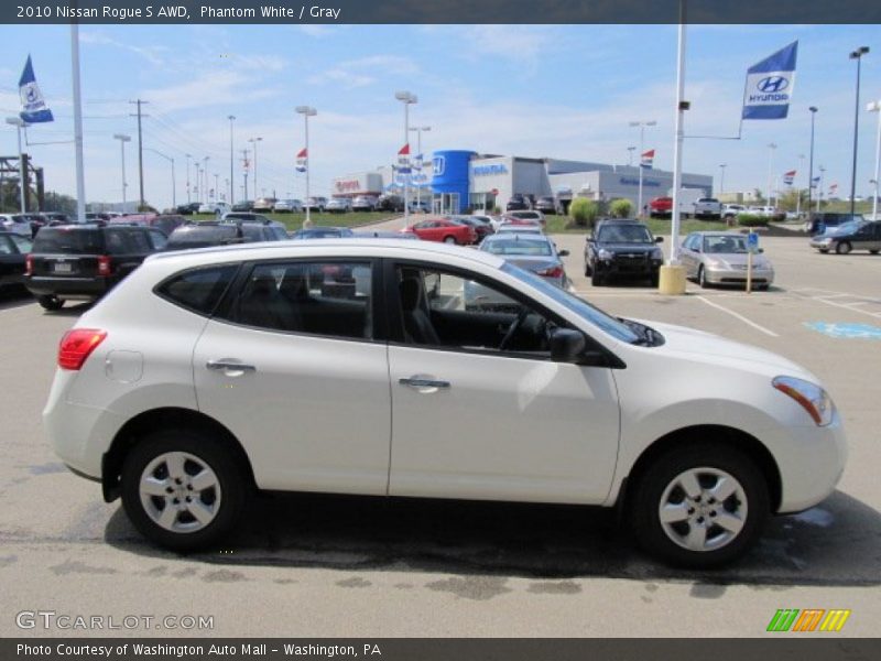 Phantom White / Gray 2010 Nissan Rogue S AWD