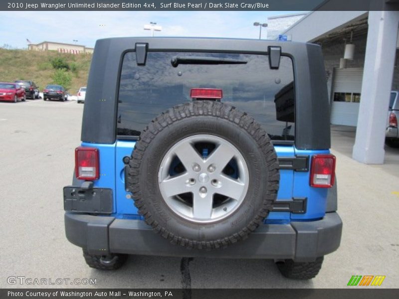 Surf Blue Pearl / Dark Slate Gray/Blue 2010 Jeep Wrangler Unlimited Islander Edition 4x4