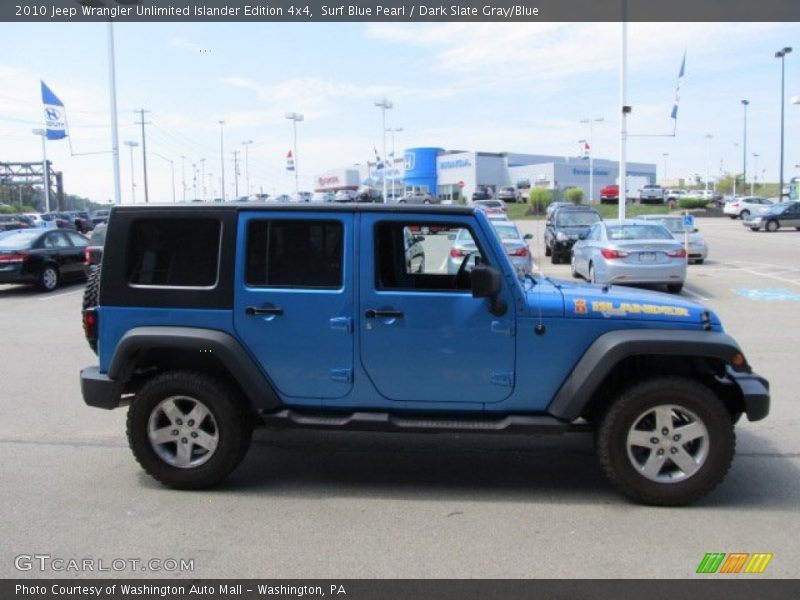 Surf Blue Pearl / Dark Slate Gray/Blue 2010 Jeep Wrangler Unlimited Islander Edition 4x4