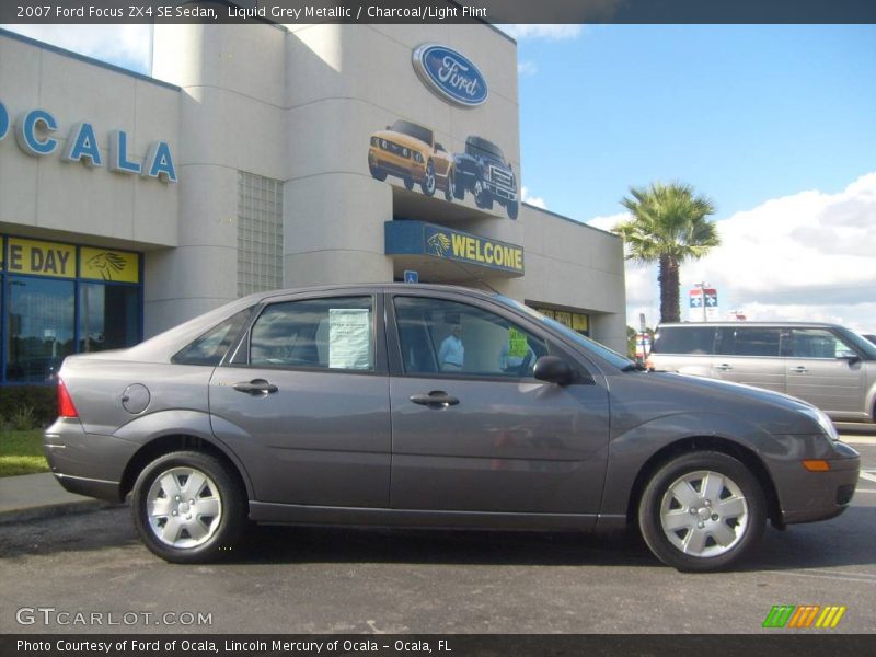 Liquid Grey Metallic / Charcoal/Light Flint 2007 Ford Focus ZX4 SE Sedan