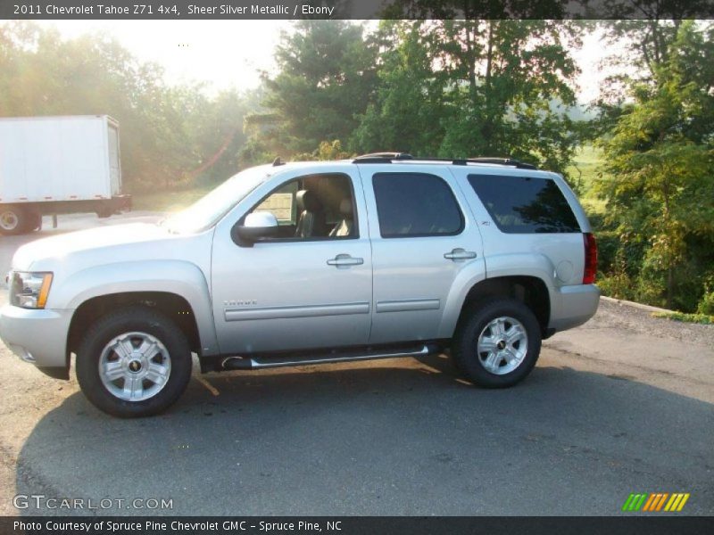 Sheer Silver Metallic / Ebony 2011 Chevrolet Tahoe Z71 4x4